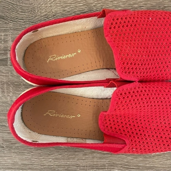 Rivieras Red Classic Espadrilles, Size FR41(8.5) - Picture 7 of 9